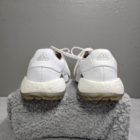 Adidas Men's Tour360 24 Boost Golf Shoes White Silver‎ Size Size 7.5 Lace Up - Picture 4 of 6